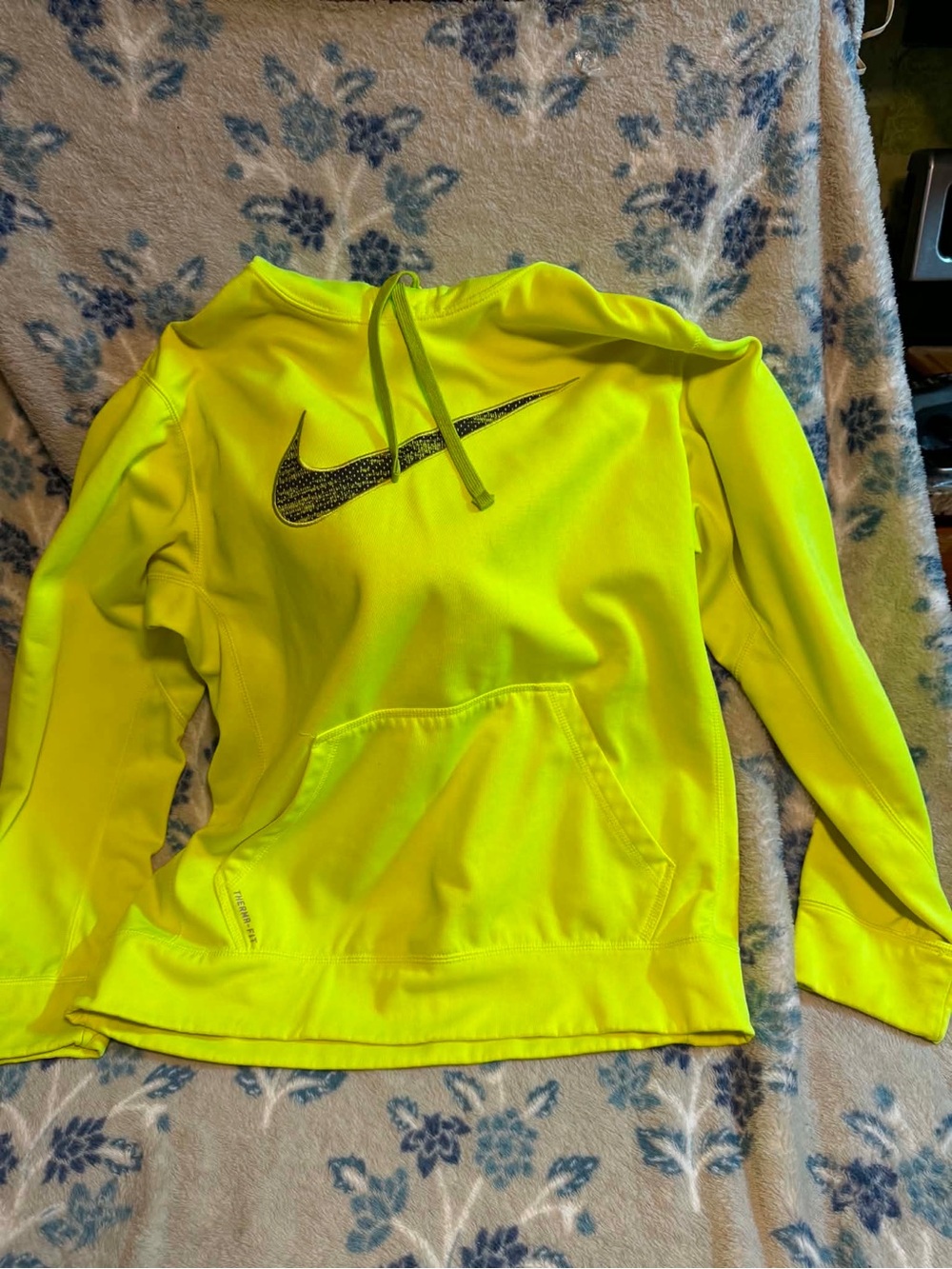Nike High-Visibility Yellow Therma-Fit Hoodie